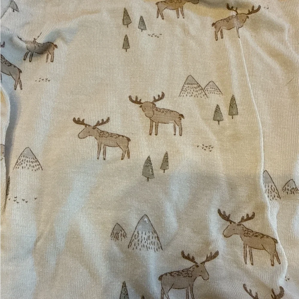 Rylee + Cru Toddler Kids Moose Mountain Long Sleeve‎ Pajama Set Size 4-5Y